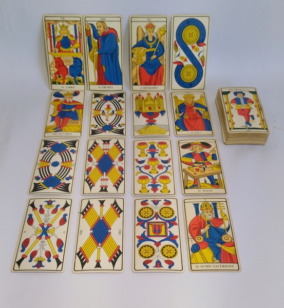 ANTIGO JOGO DE CARTAS TAROT DE MARSEILLE