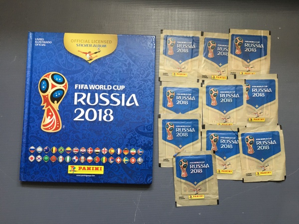 Álbum Capa Dura da Copa do Mundo Rússia 2018 + 60 Figurinhas