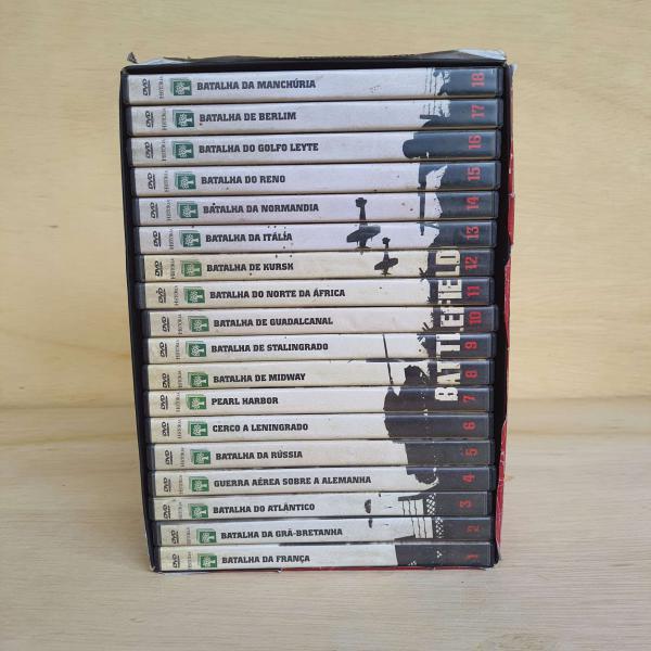 COLEÇÃO COMPLETA DVD BATTLEFIELD DA COLEÇÃO AS MAIORES