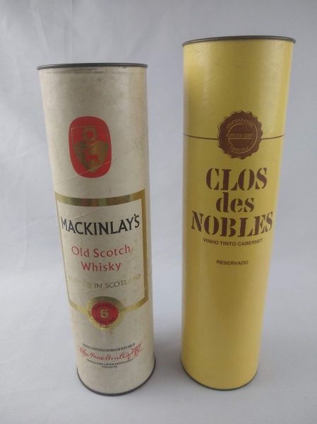 EMBALAGENS ANTIGAS: WHISKY ESCOCÊS MACKINLAYS - VINHO C