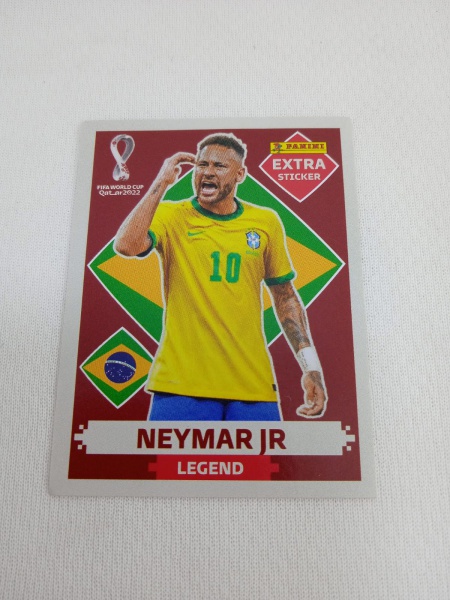 Figurinha Extra Neymar Jr Ouro Legend Copa do Mundo Original