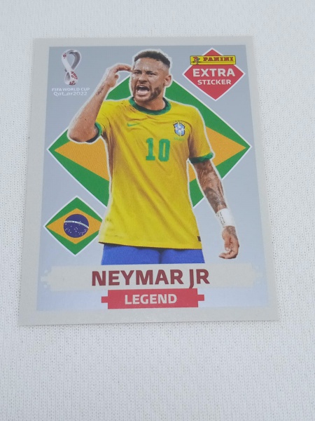 Kylian Mbappe Figurinha Extra Legend Prata Copa 2022