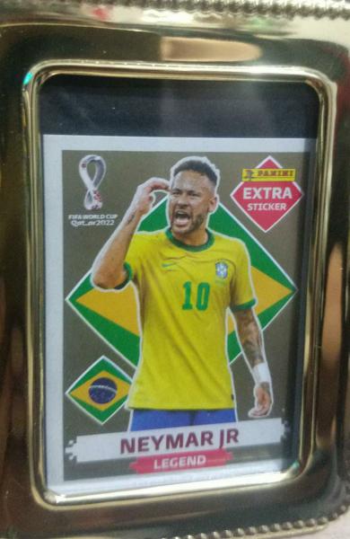 Figurinha Extra Neymar Legend Ouro - Copa 2022
