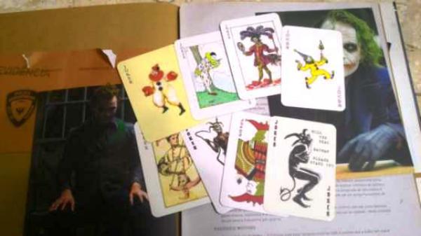 cartas do coringa do batman