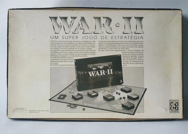 Antigo Jogo de tabuleiro WAR-2 - GROW - Na caixa original - Anos