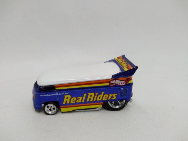 Miniatura Hot Wheels Kombi Drag Bus rara Real Riders, pneus de