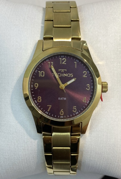 Relógio Feminino Dourado c/fundo especial 32mm