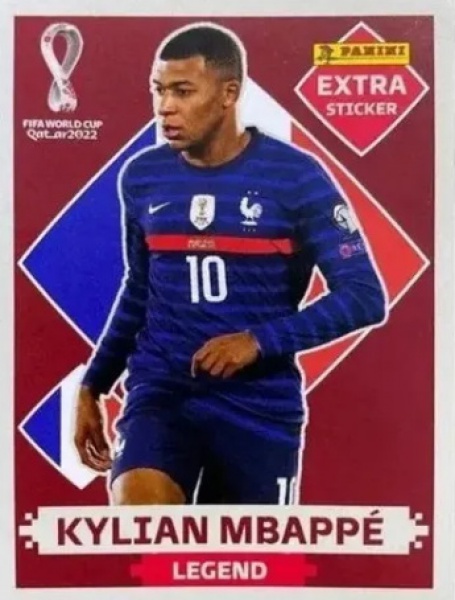 KYLIAN MBAPPÉ OURO (Gold) - EXTRA LEGEND (França) - Figurinha