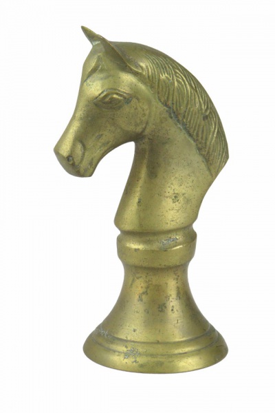 Escultura Peça de Xadrez: Cavalo