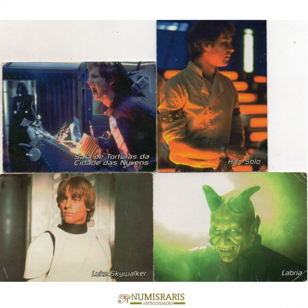 LOTE CONTENDO 4 CARDS PEPSI - STAR WARS