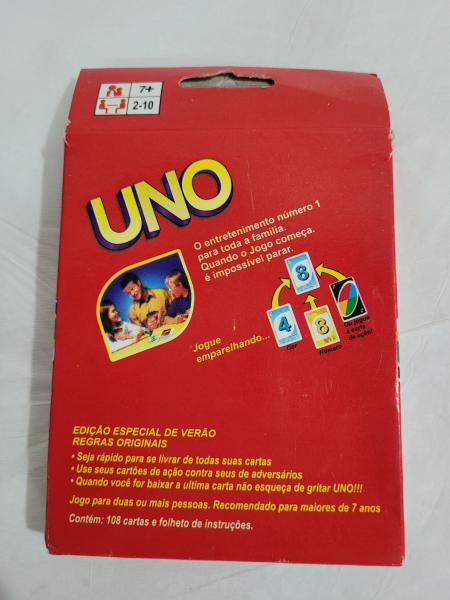 Uno - Jogo De Cartas Uno - Original Copag