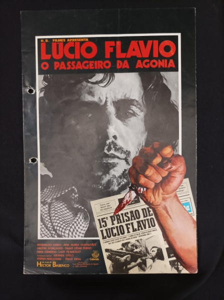 cartaz de filme: LÚCIO FLÁVIO O PASSAGEIRO DA AGONIA.