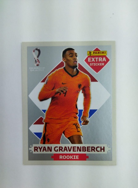 Sticker EXTRA Ouro: Figurinha do Gravenberch- Álbum Copa do Mundo