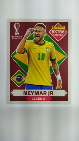 Figurinha Neymar Junior Bordô Copa 2022 Legend - Promoção