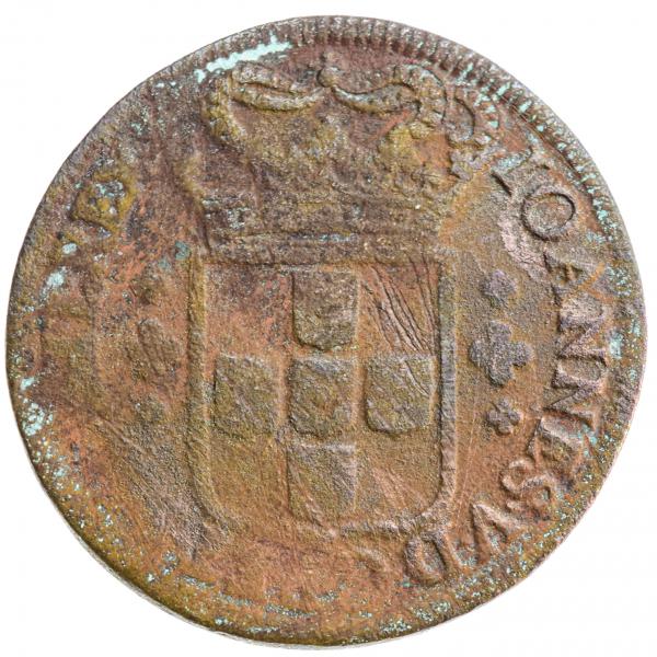 Moeda do Brasil - XL réis - 1722 - cunhada em Lisboa pa