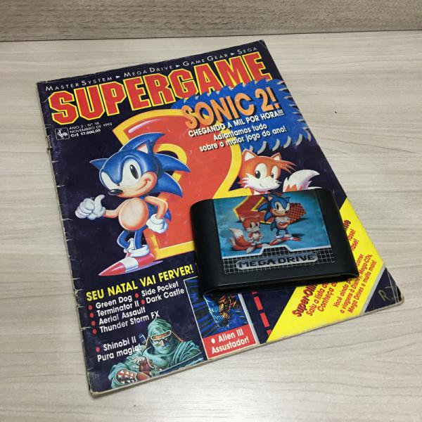 Manual de Master System do jogo Sonic The Hedghog da S