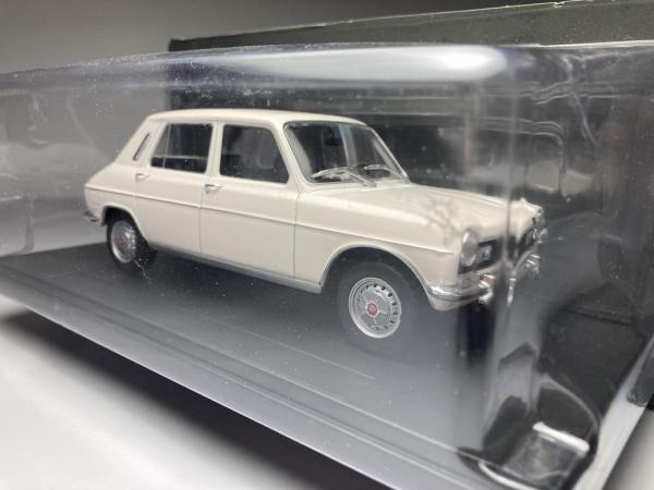 SIMCA 1100 (1970) Branco Escala 1/24 miniatura em meta