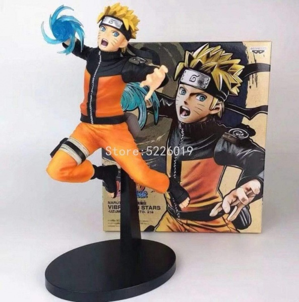 Boneco Naruto Uzumaki 25cm Action Figure Anime Troca Rosto