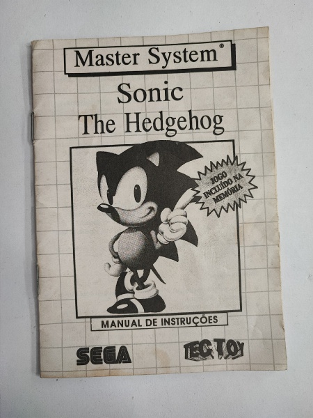 Sonic The Hedgehog Master System Tectoy Original