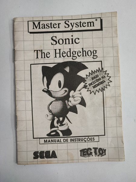 Sega Master System Tectoy : Sonic Caos Tectoy complete with all papers  poster