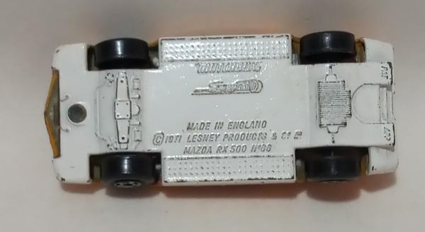 Miniatura carro Mazda rx 500 Matchbox England n66 anos