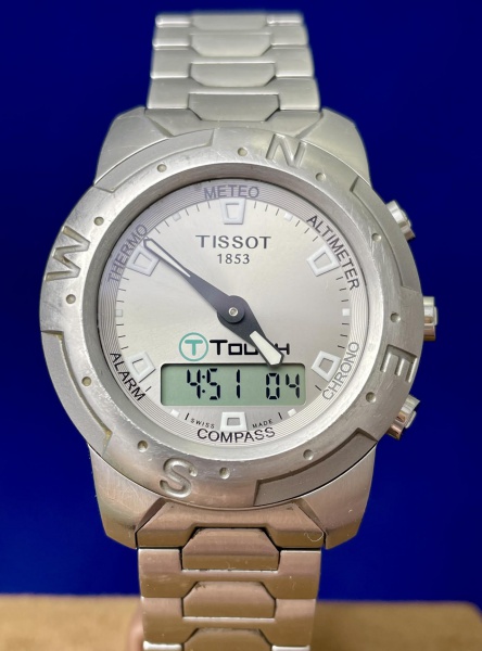 Rel gio original Tissot Touch 41mm quartz refer ncia