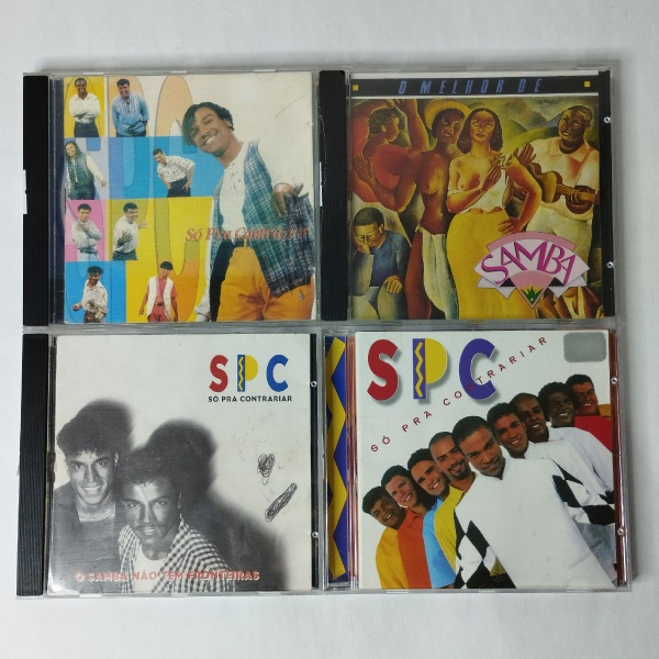 CD- lote com 4CDs/ O melhor de Samba/Só pra contrariar