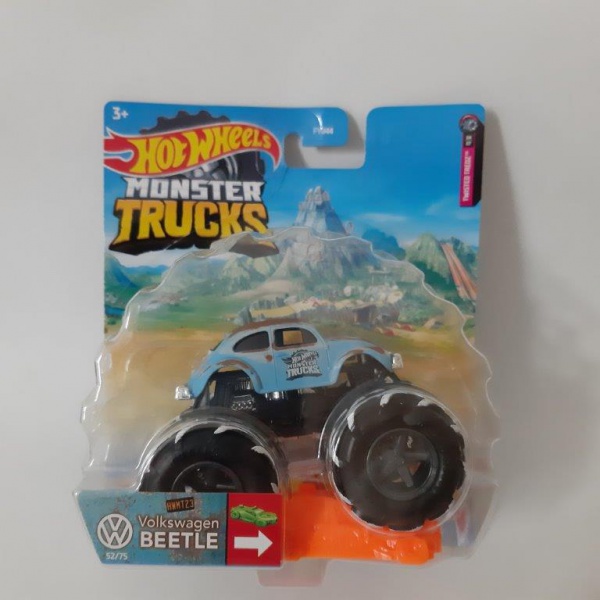 Carrinho Hot Wheels Monster Trucks 1:64 - Volkswagen Beetle