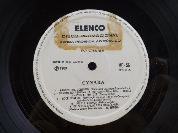 DISCO DE VINIL LP CYNARA PRONTA PRA CONSUMO - SELO ELEN