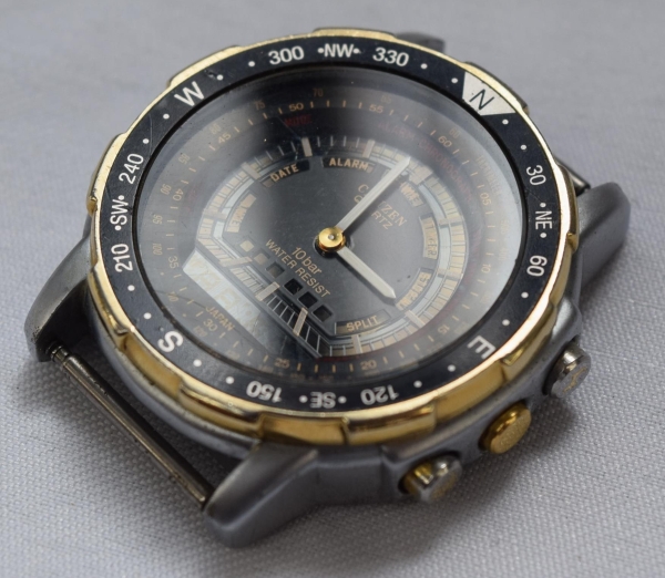 【m】 RELÓGIO CITIZEN PRO-MASTER MODELO 8948-088344K JAPAN, não funciona