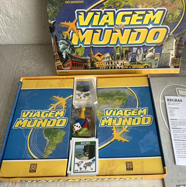 Jogo Viagem Pelo Mundo Grow, Jogo de Tabuleiro Grow Usado 93743391