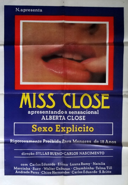 CINEMA CARTAZ ORIGINAL DO FILME : MISS CLOSE APRESENTAD