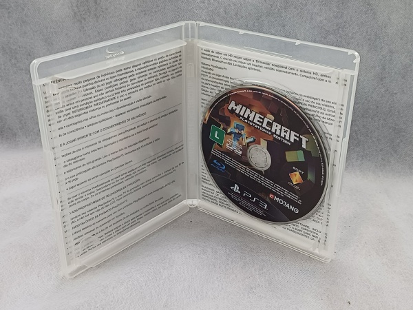 PS3 - Playstation 3 - DVD Blu Ray - Jogo Minecraft na c