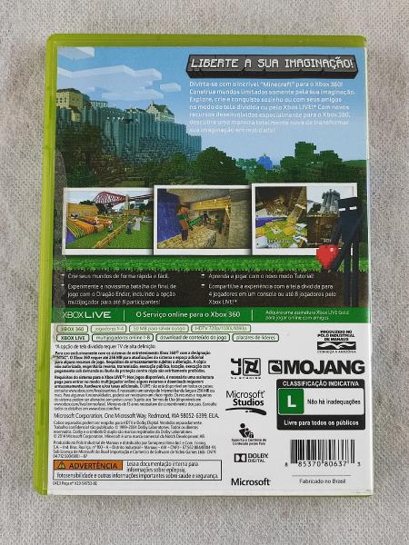 Xbox 360 - jogo Minecraft - Original - Na caixa - Funci