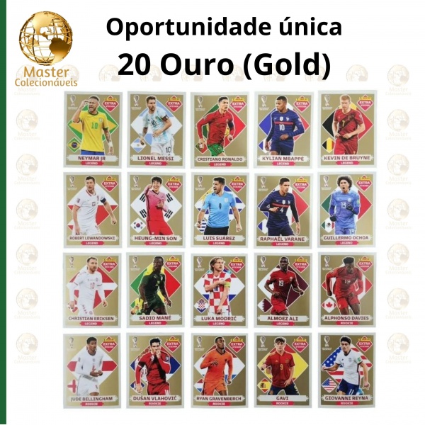 CRISTIANO RONALDO OURO (Gold) - EXTRA LEGEND (Portugal) - Figurinha  Original 