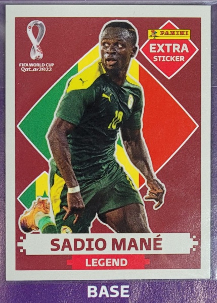 SADIO MANÉ BORDÔ (Base) - EXTRA LEGEND (Senegal) - Figurinha