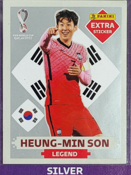 HEUNG-MIN SON PRATA - EXTRA LEGEND (Coréia do Sul) - Figurinha