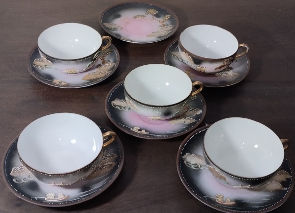 Pires Antigo Decorativo Em Porcelana Japonesa Casca De Ovo Coleção