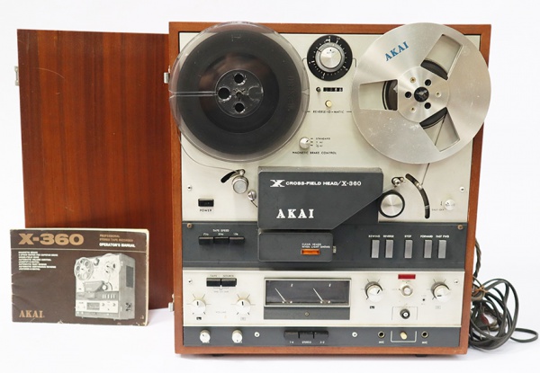 Gravador de rolo Akai x-360 Funcionando sem garantias
