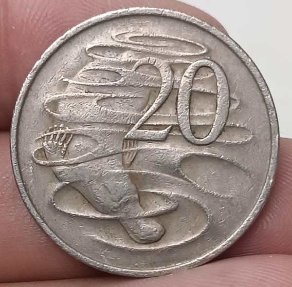 AUSTRÁLIA 1968. 20 CENTS. RAINHA ELIZABETH II.