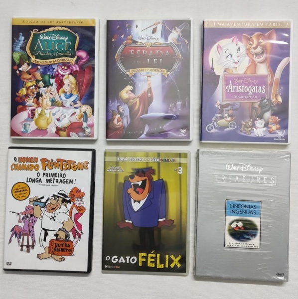 DVD (6) - Filmes do gênero infantil diversos.