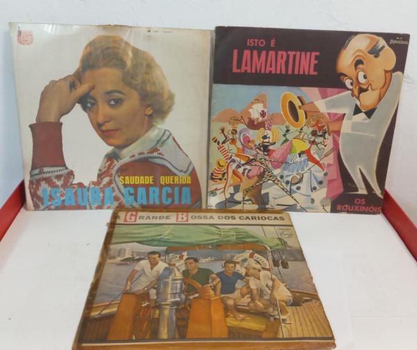 ISAURA GARCIA, OS CARIOCAS E LAMARTINE 3 LPs * LP EM