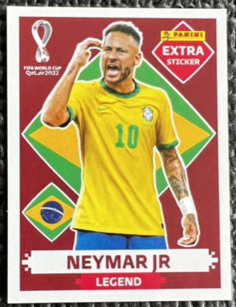 NEYMAR JUNIOR OURO (Gold) - EXTRA LEGEND (Brasil) - Figurinha Original -  Não