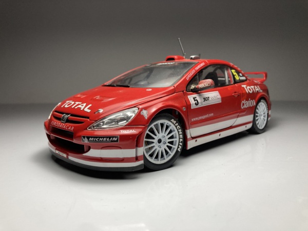 ミニカー Maisto PEUGEOT 307 WRC 1/18 MINIATURA, PEUGEOT, MAISTO, TOTAL, COMPETIÇÃO, BASE, DIECAST