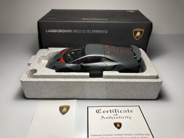 Lamborghini Sesto Elemento Cinza AutoArt Escala 1/18 mi