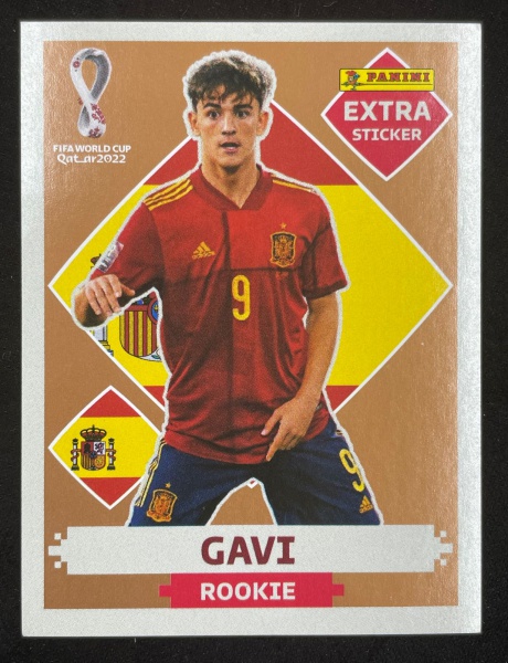 Copa 2022 - Figurinha Extra Legend GAVI - BRONZE em óti