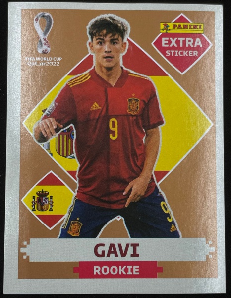 Copa 2022 - Figurinha Extra Legend GAVI - BRONZE em óti