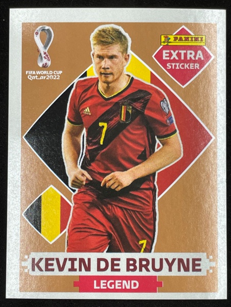 KEVIN DE BRUYNE BRONZE - EXTRA LEGEND (Bélgica) - Figurinha Original - Não