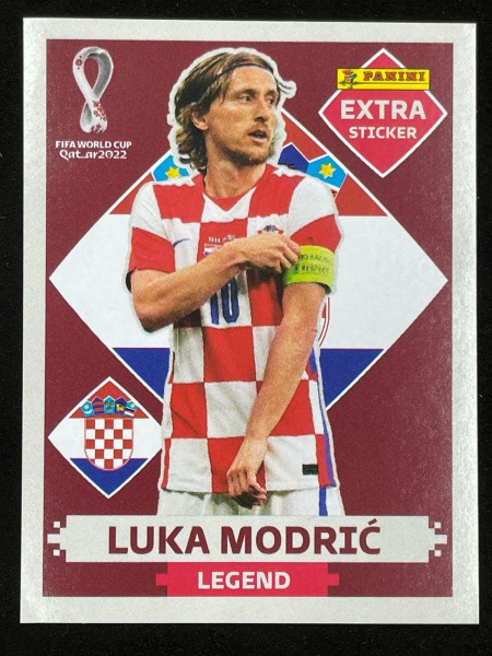 LUKA MODRIC BORDÔ (Base) - EXTRA LEGEND (Croácia) - Figurinha Original -  Não