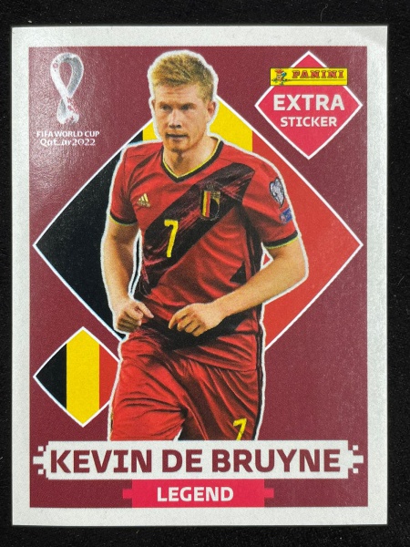 KEVIN DE BRUYNE OURO (Gold) - EXTRA LEGEND (Bélgica) - Figurinha